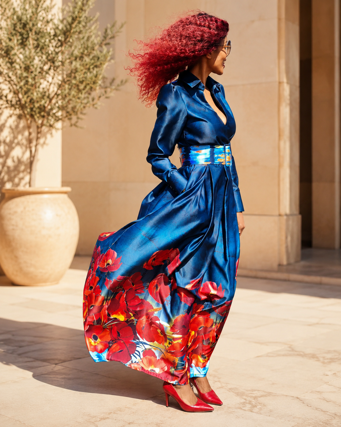 Neo Floral Maxi