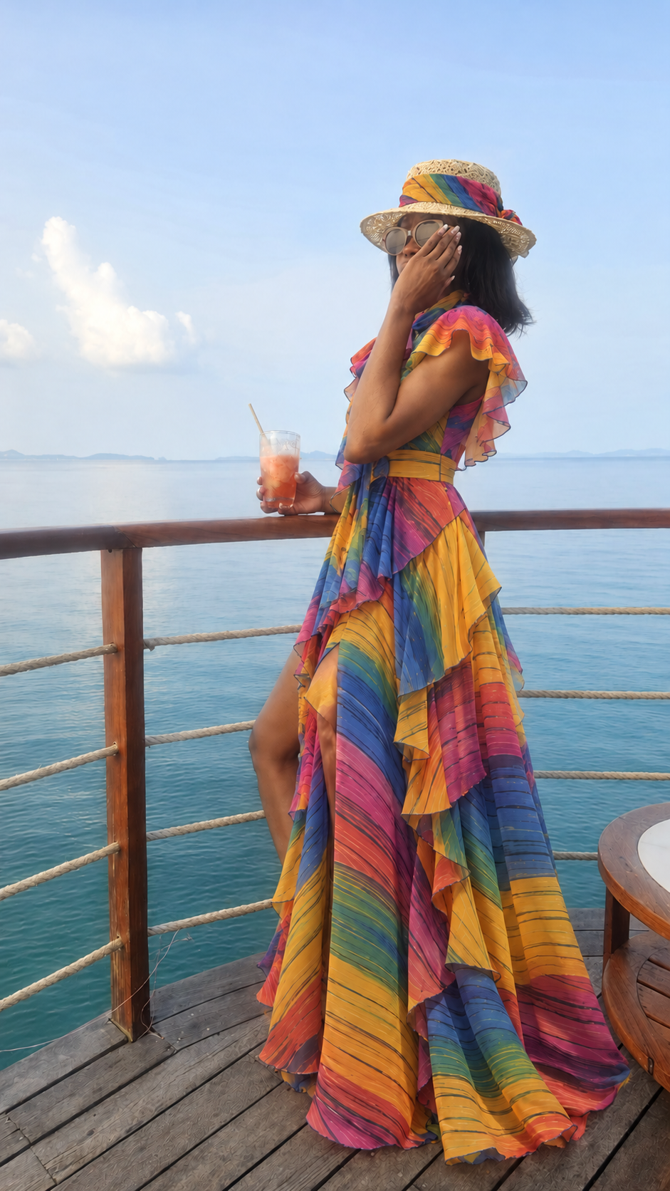 Lesego Chiffon Maxi Dress