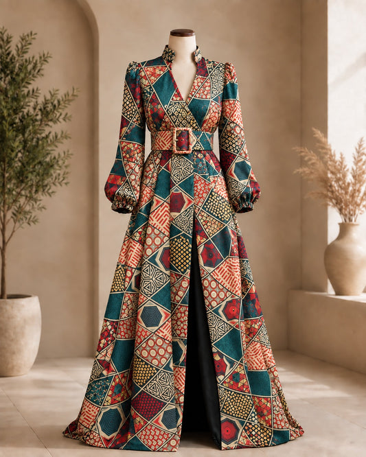 The Nandipha Print Maxi Dress